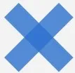 blue x