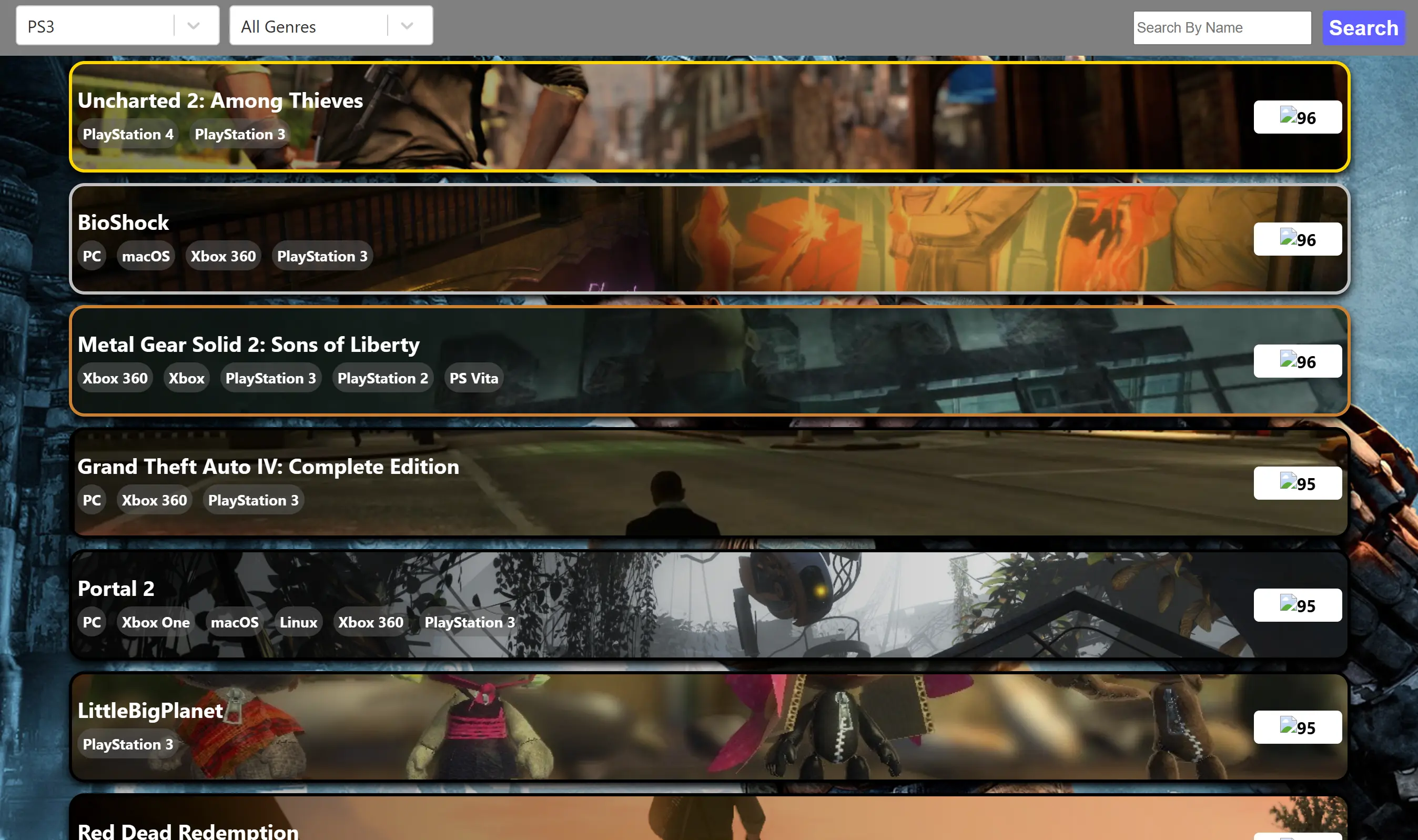 game database project image