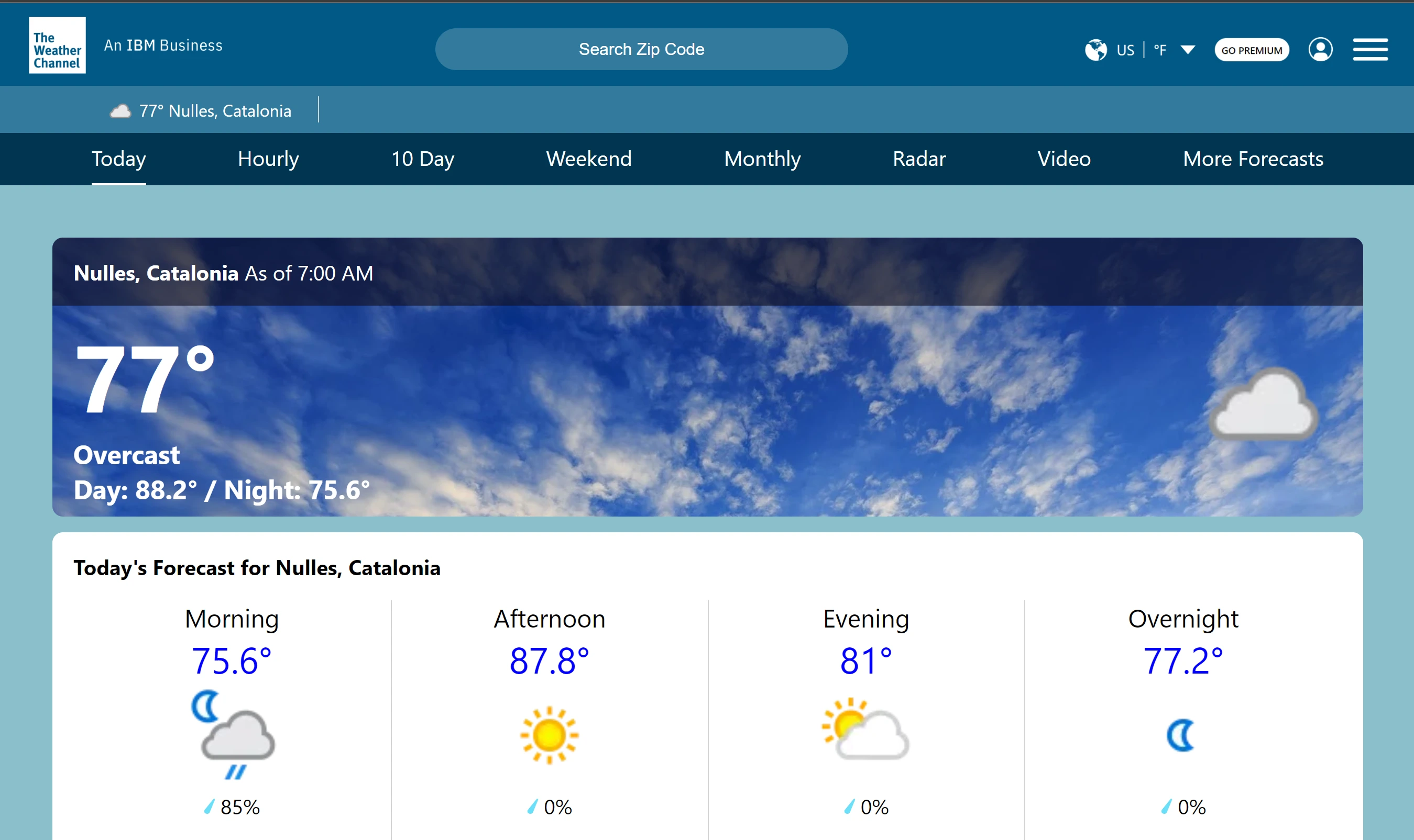 Weather Channel clone project image